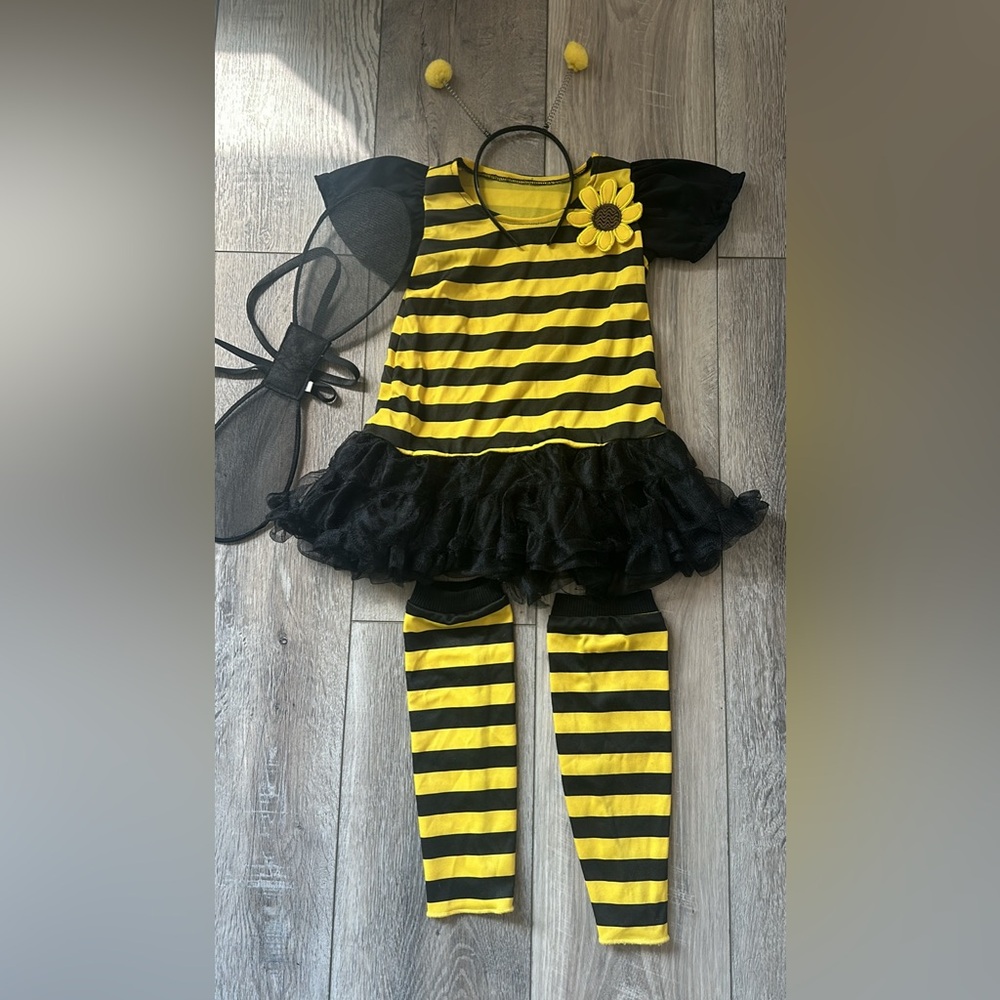 Toddler Girls Bumblebee Costume-SM 3T-4T